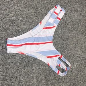 stripped bathing suit bottoms // size M